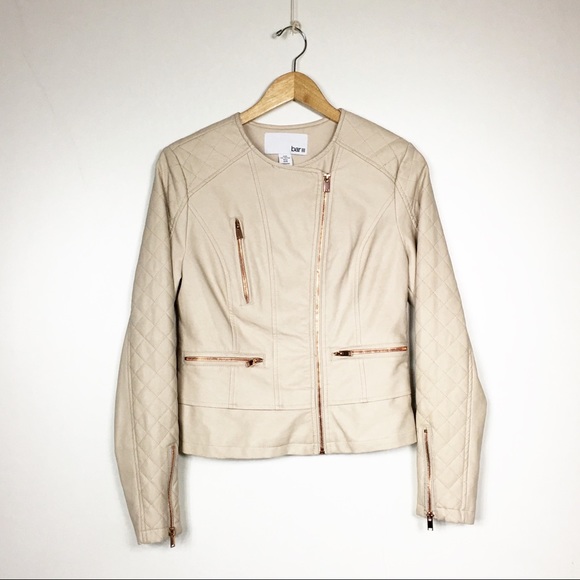 Bar III Faux Leather Moto Jacket - Picture 4 of 6